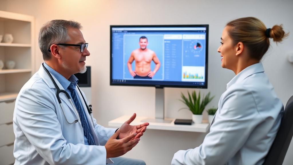 Medical weight loss consultation with body composition analysis
